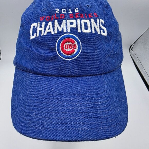 Chicago Cubs 2016 Mens Blue Cotton World Series Champions Cap Hat Sports Casual - Picture 9 of 9